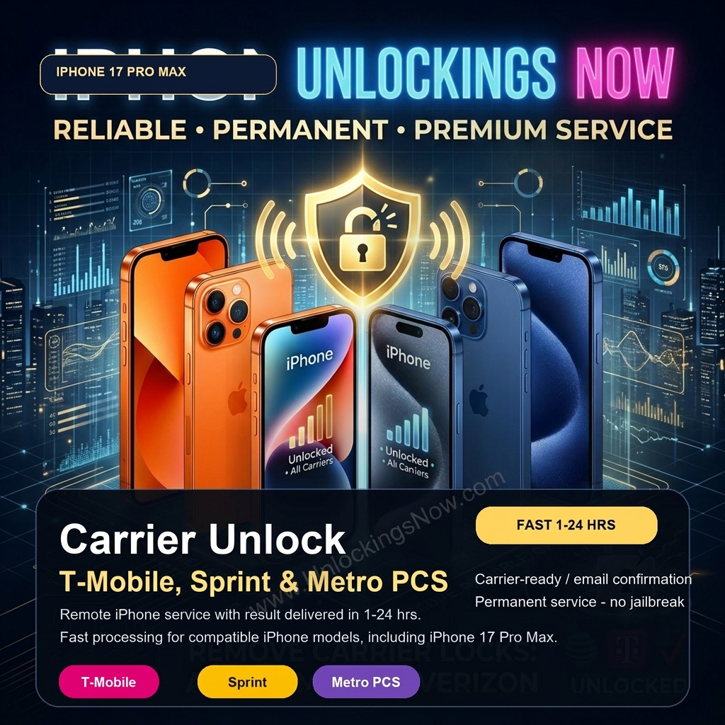 iPhone carrier unlock service for T-Mobile, Sprint and Metro PCS