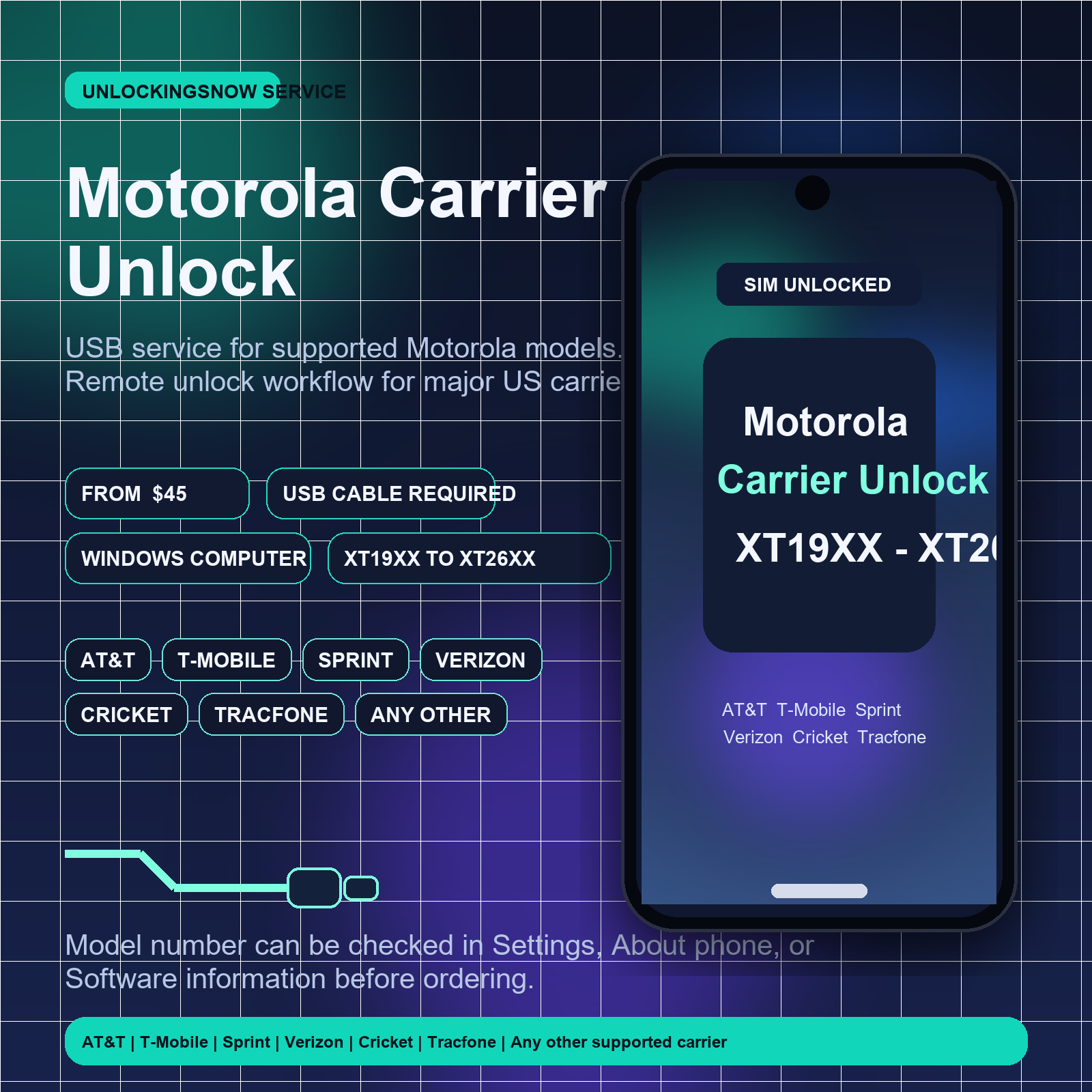 Motorola Carrier Unlock service image
