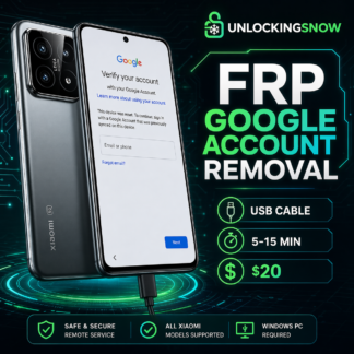 Xiaomi FRP Google Account Removal banner